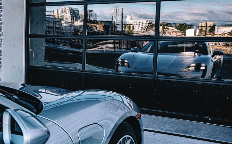Car reflected on window GAIN Group
